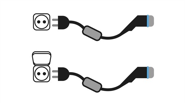 E-Tech plug-in hybrid - home charging point cable - Renault